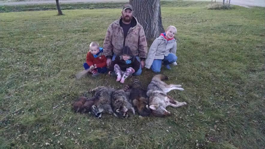 Trapper Andy and kids, Fall 2015